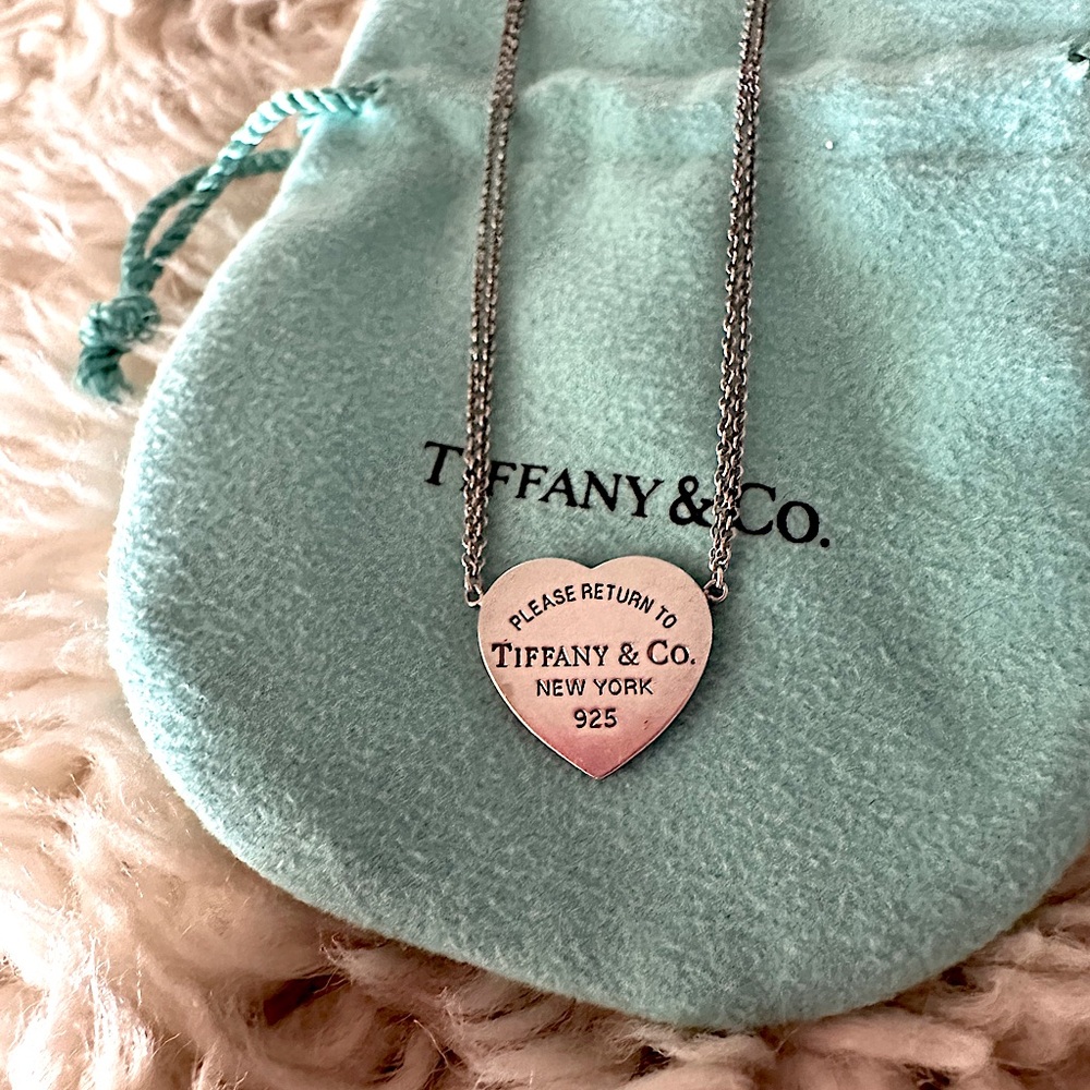 Authentic Tiffany Double Chain Necklace - Picture 2 of 4